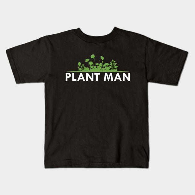 Plant man Kids T-Shirt by KC Happy Shop